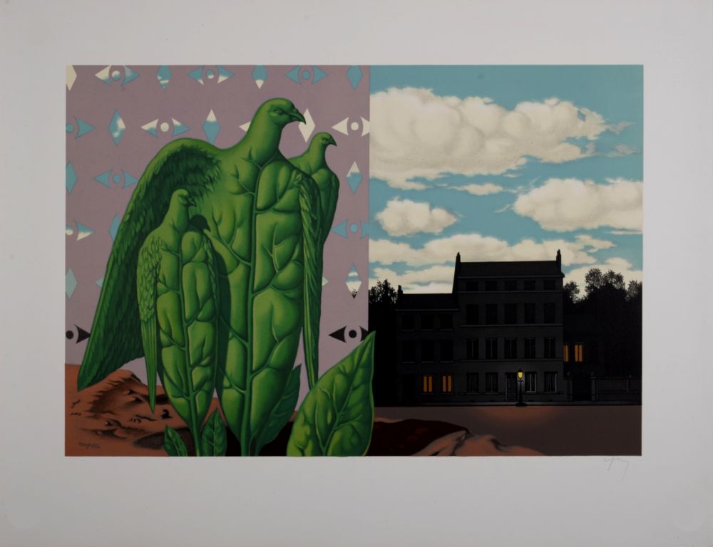 Lithograph Magritte - Les Grands Oiseaux sont ceux de l'Île au Trésor, 1968
