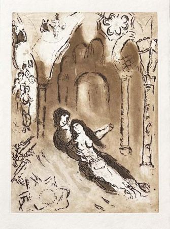 Etching Chagall - Les grenades