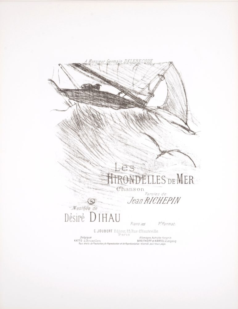 Lithograph Toulouse-Lautrec - Les Hirondelles de mer, 1895
