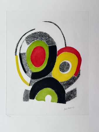 Etching And Aquatint Delaunay - Les illuminations de Rimbaud