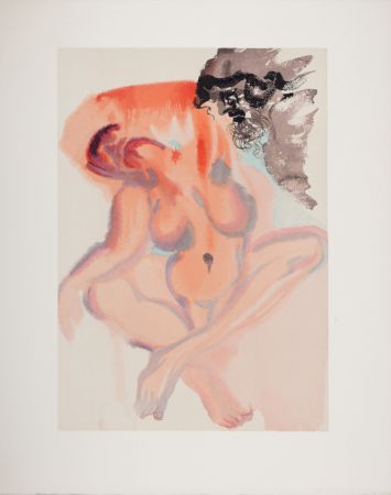 Woodcut Dali - Les Indolents, 1963