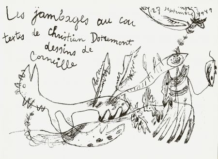 Illustrated Book Corneille - Les jambages au cou - Dotremont