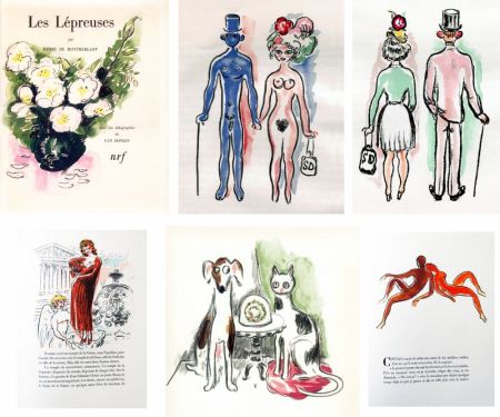 Illustrated Book Van Dongen - LES LÉPREUSES. 25 lithographies originales en couleurs (1947)