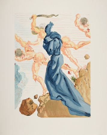 Woodcut Dali - Les Margelles du Phlégéton, 1963