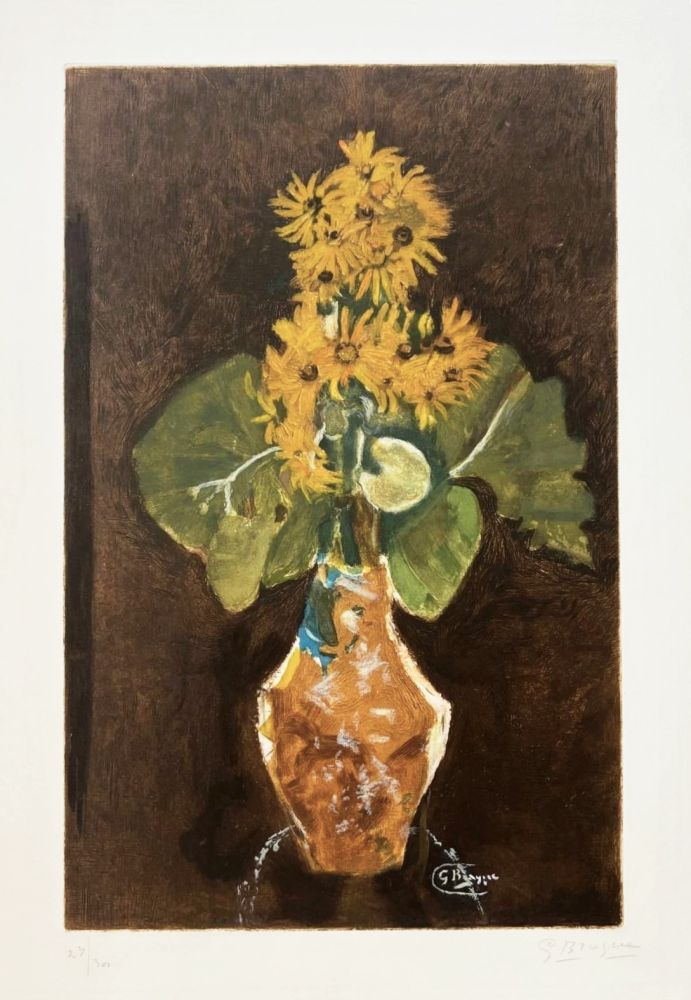 Etching And Aquatint Braque - Les Marguerites 