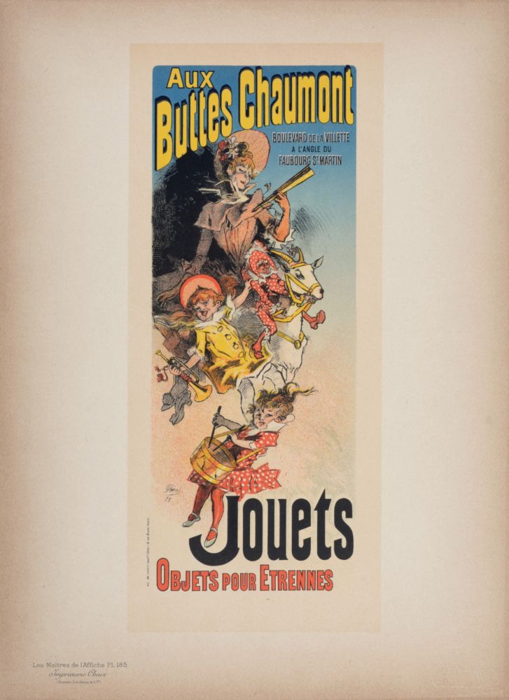 Lithograph Cheret - Les Maîtres de l'Affiche : Aux Buttes Chaumont, 1898
