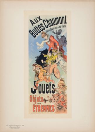 Lithograph Cheret - Les Maîtres de l'Affiche : Aux Buttes Chaumont Jouets, 1898