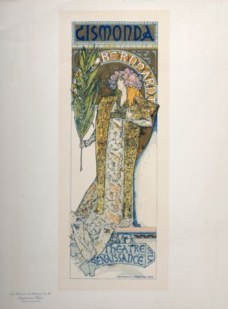 Lithograph Mucha - Les Maîtres de l'Affiche : Gismonda (Sarah Bernhardt), 1896