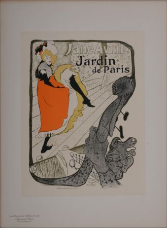 Lithograph Toulouse-Lautrec - Les Maîtres de l'Affiche : Jane Avril, 1898 - PL. #110.