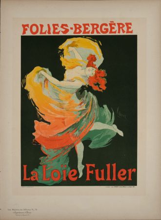 Lithograph Cheret -  Les Maîtres de l'Affiche : La Loïe Fuller, 1897