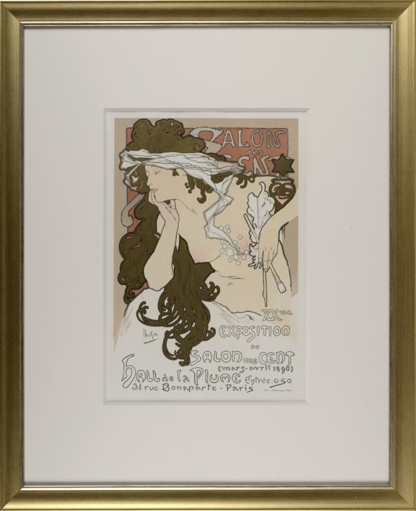 Lithograph Mucha - Les Maîtres de l'Affiche : Salon des Cent, 1897