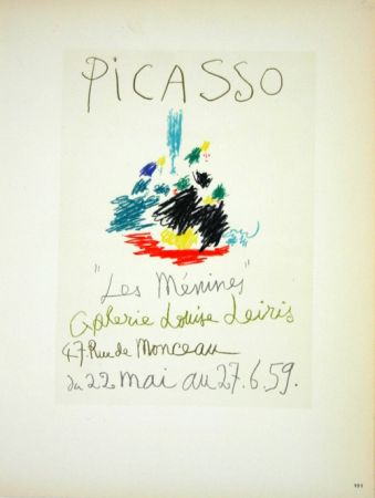 Lithograph Picasso (After) - Les  Menines