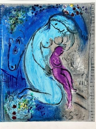 Lithograph Chagall - Les Monstres de Notre-Dame