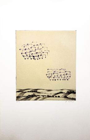 Lithograph Lalanne - LES MOUTONS ( (Polymorphoses) 1978