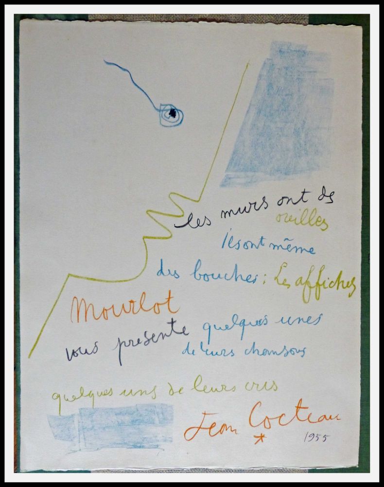 Poster Cocteau - Les Murs ont des oreilles