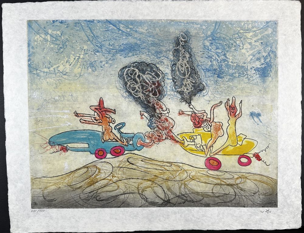 Etching Matta - Les Oh! Tomobiles Plate 5