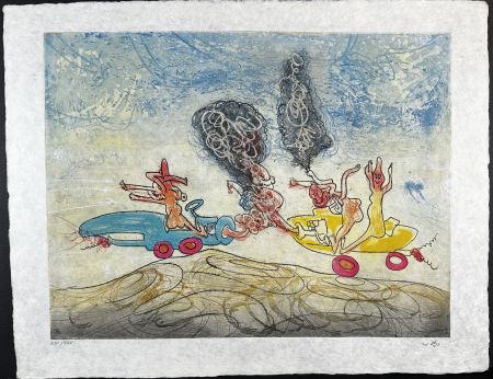Etching Matta - Les Oh! Tomobiles Plate 5