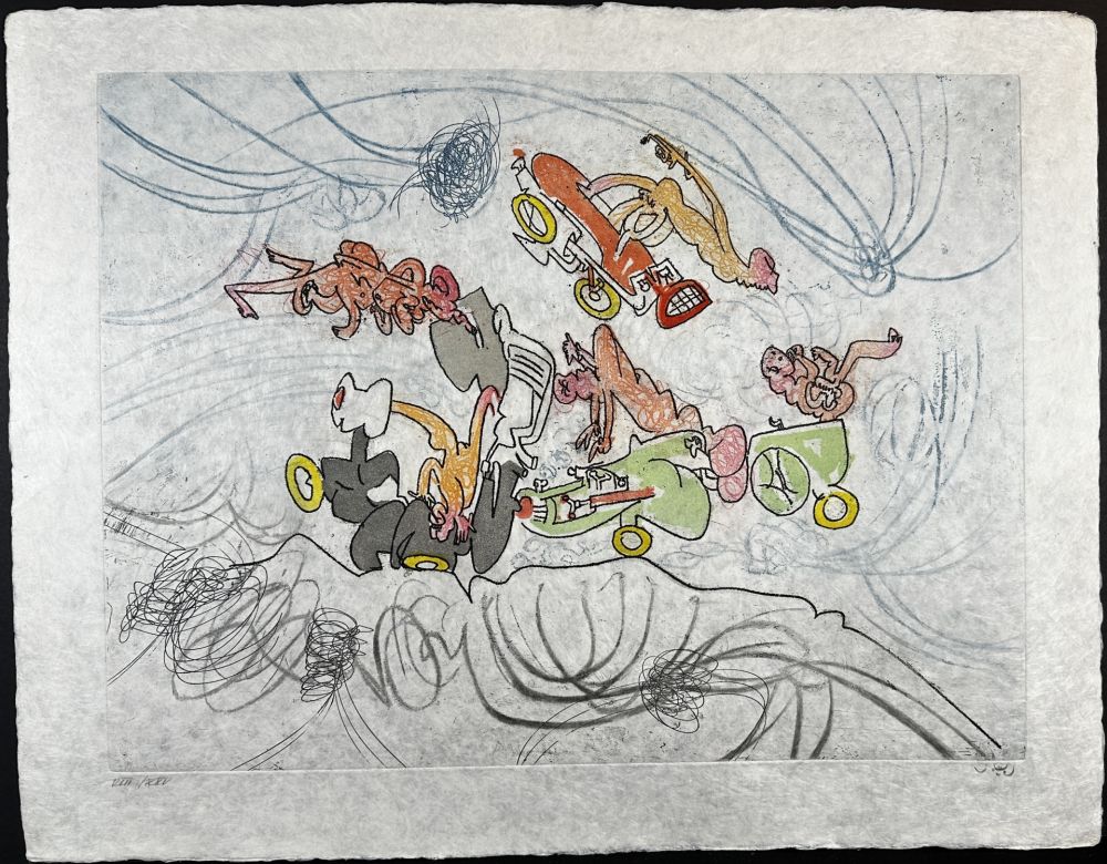 Etching Matta - Les Oh! Tomobiles Plate 6