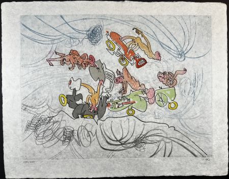 Etching Matta - Les Oh! Tomobiles Plate 6