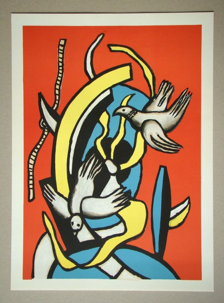 Lithograph Léger (After) - Les oiseaux