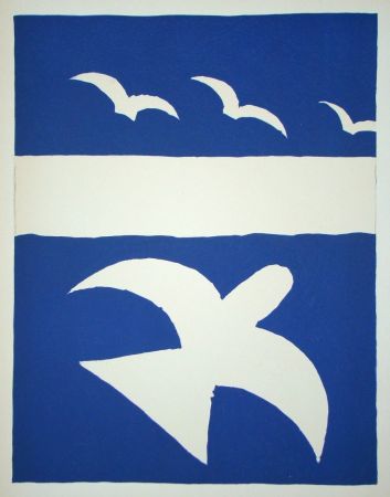 Lithograph Braque - Les Oiseaux
