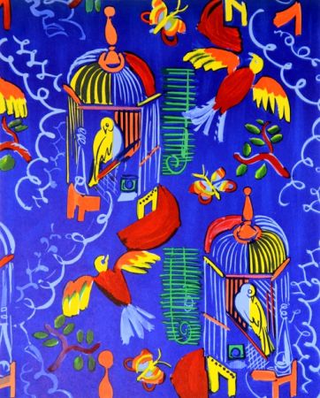 Lithograph Dufy - Les Oiseaux