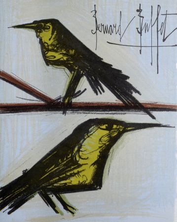 Lithograph Buffet - Les Oiseaux, 1967.