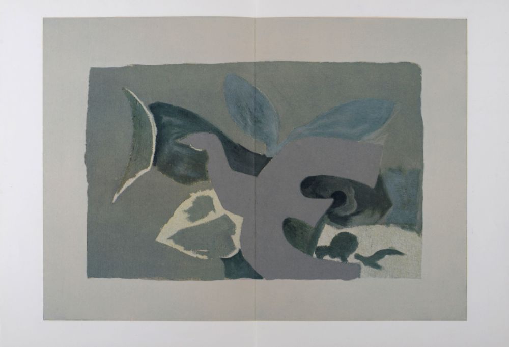 Lithograph Braque - Les Oiseaux #I, 1967