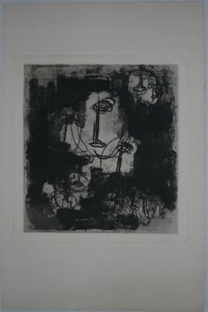 Etching And Aquatint Fautrier - Les Otages