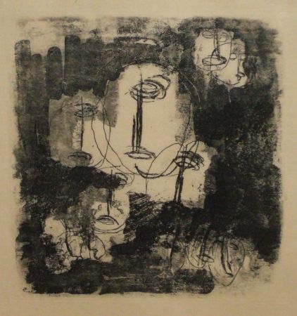 Etching And Aquatint Fautrier - Les otages
