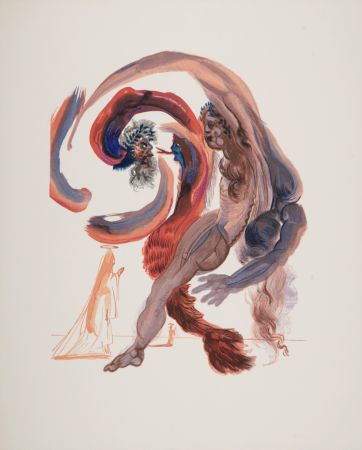 Woodcut Dali - Les Paresseux, 1963