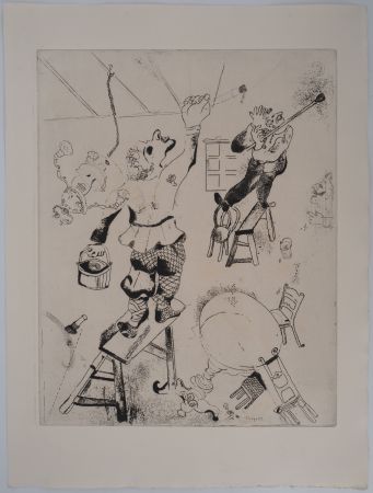 Etching Chagall - Les peintres, 