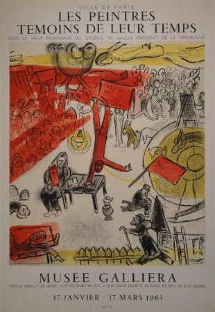 Lithograph Chagall - Les peintres témoins de leur temps