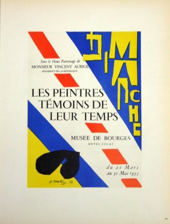 Lithograph Matisse - Les Peintres Témoins de Leur Tepls