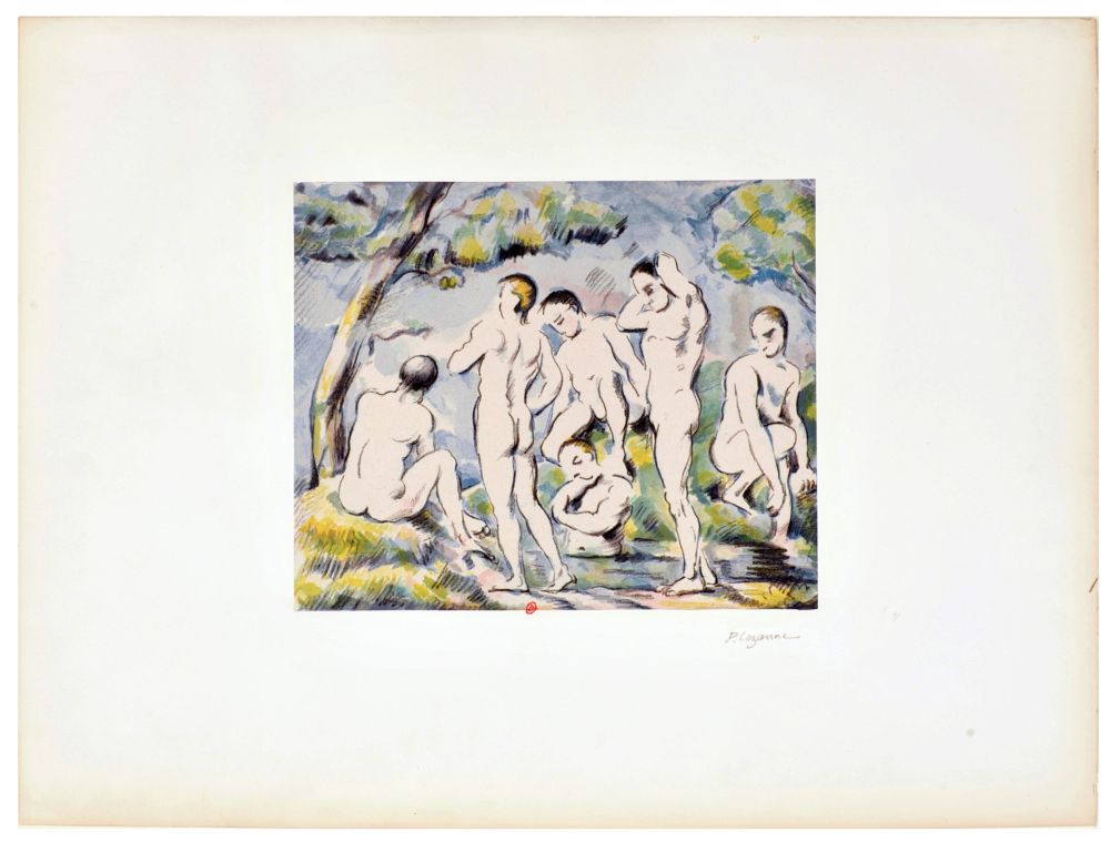 Lithograph Cezanne - Les Petits Baigneurs ou Le Bain