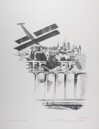 Lithograph Delaunay - Les Ponts et Notre Dame, 1969
