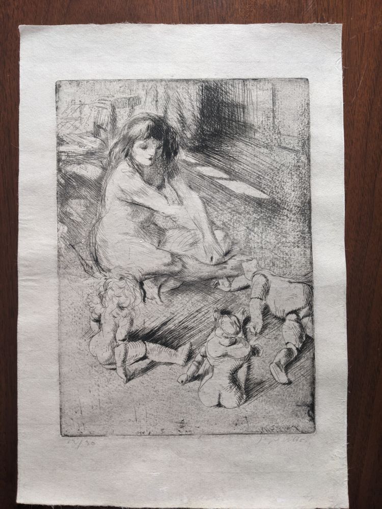 Etching And Aquatint Villon - Les Poupées de Minne