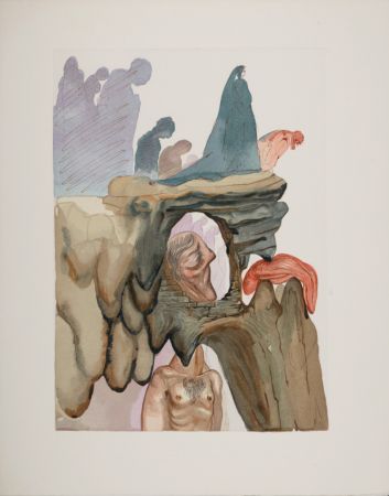 Woodcut Dali - Les Prévaricateurs, 1963
