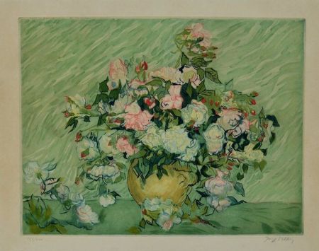 Aquatint Van Gogh - Les roses