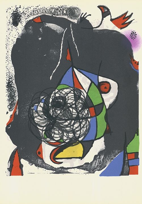 Lithograph Miró - Les révolutions scéniques du XXe siècle II