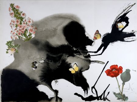 Lithograph Dali - Les Saisons : Autumn, 1972 - Hand-signed