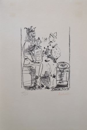 Lithograph Picasso - Les Saltmbanque (B855)
