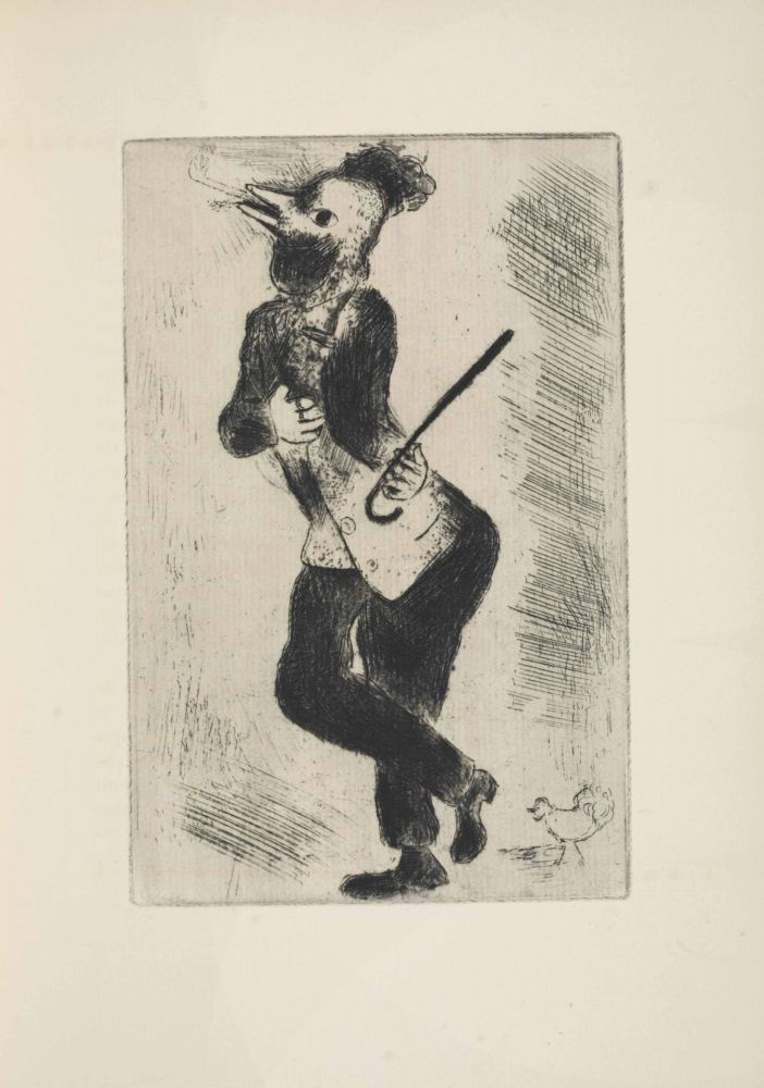 Engraving Chagall - Les sept Peches capitaux: L'Orgueil 1