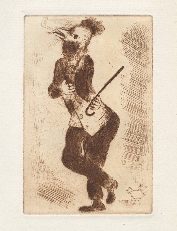 Etching Chagall - Les Sept péchés capitaux (The Seven Deadly Sins),