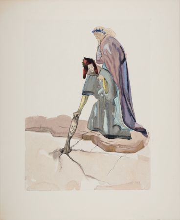 Woodcut Dali - Les Traîtres à la patrie, 1963