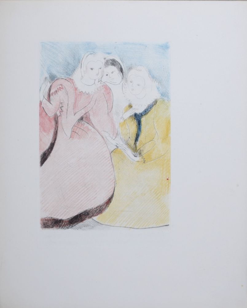 Etching Laurencin - Les trois jeunes filles