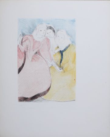 Etching Laurencin - Les trois jeunes filles