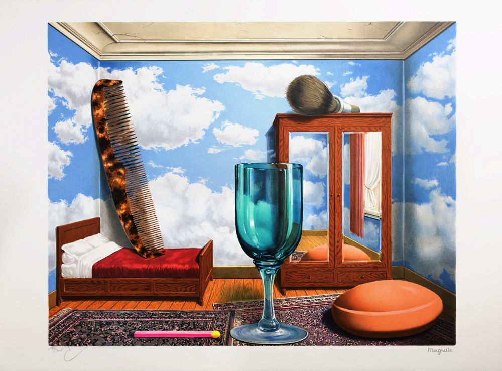 Lithograph Magritte - Les Valeurs Personnelles (Personal Values)