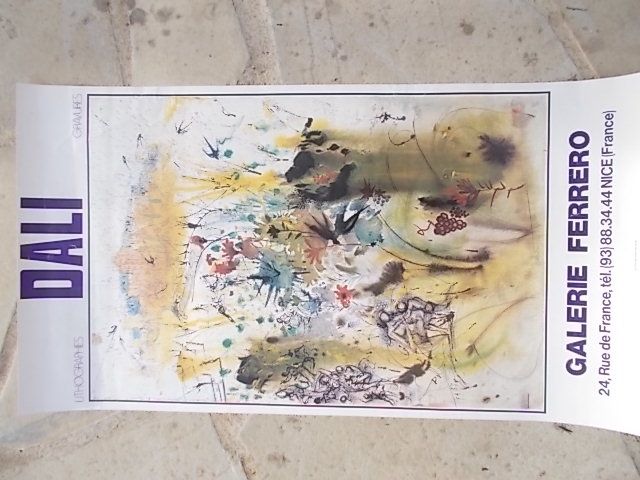 Poster Dali - Les vendanges