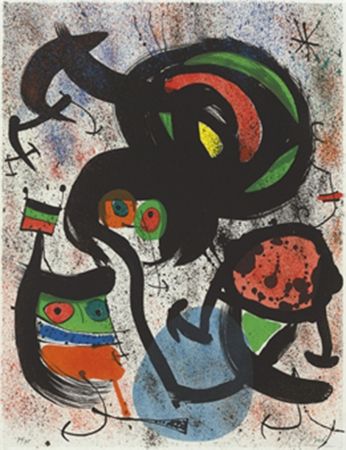 Lithograph Miró - Les Voyants